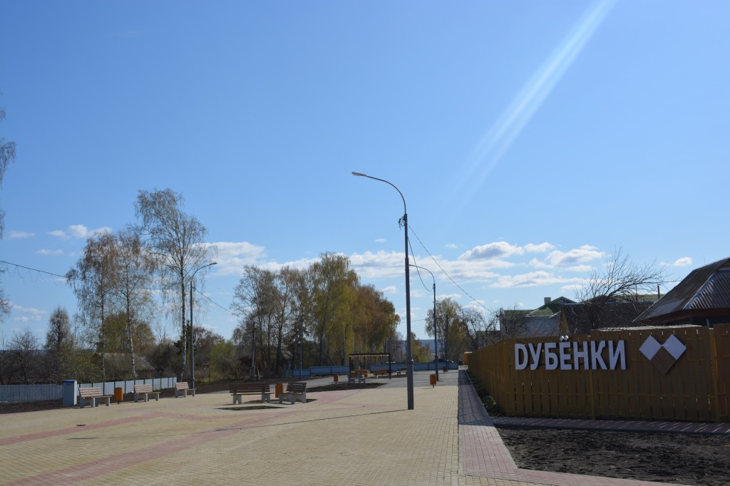 В Дубёнках Мордовии озеленили главную площадь районного центра 