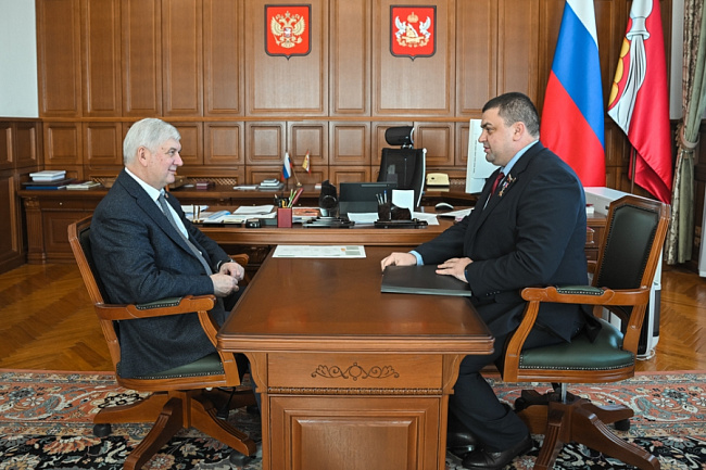 Воронежский опыт поддержки ветеранов СВО обсудили на встрече Александр Гусев и Андрей Дьяченко